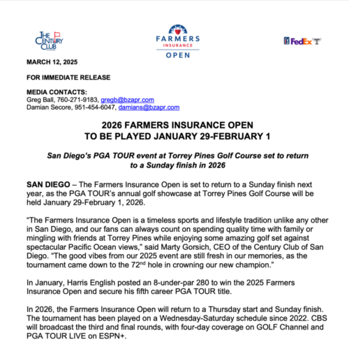 Date Press Release